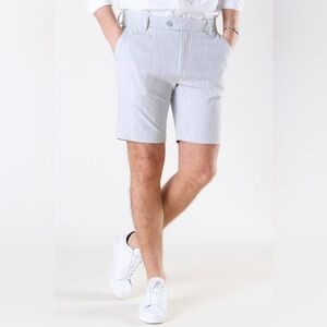 Les Deux Como Light Pinstripe Shorts Size 32 NWT